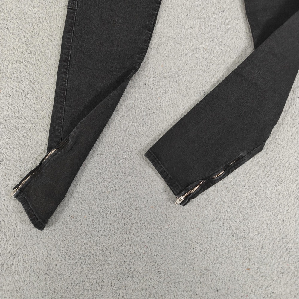 Black Orchid Camille Skinny Jogger Pants Womens 26 Cargo Zipper Hem Vintage Blac - Picture 5 of 15